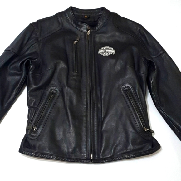 Harley Davidson Genuine Leather Moto-Jacket - Picture 3 of 10